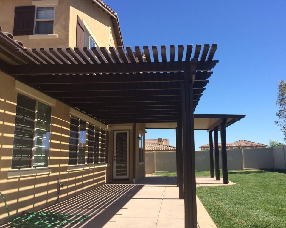 Combination Lattice Laguna & Solid Patio Covers.